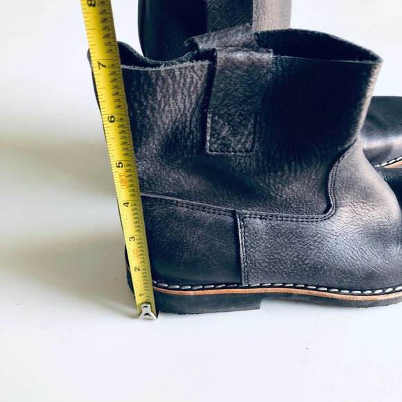 Roots Canada SZ 7 Dark Smoky Gray Leather Moto Ankle Boot Style 651 - Picture 9 of 10